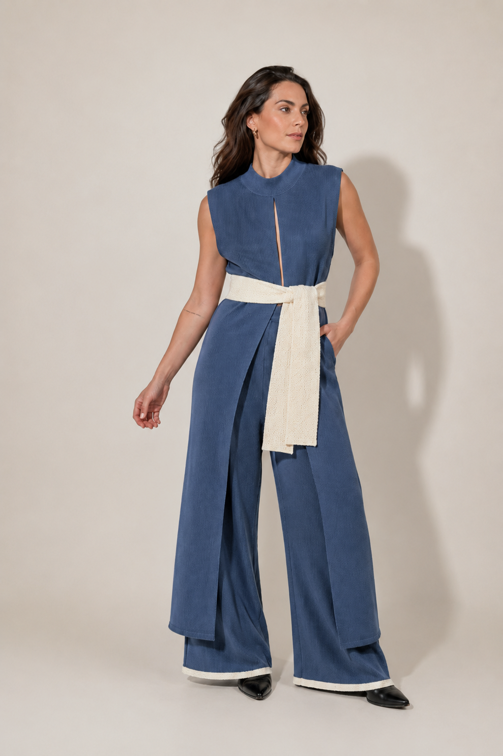 Bold top azul