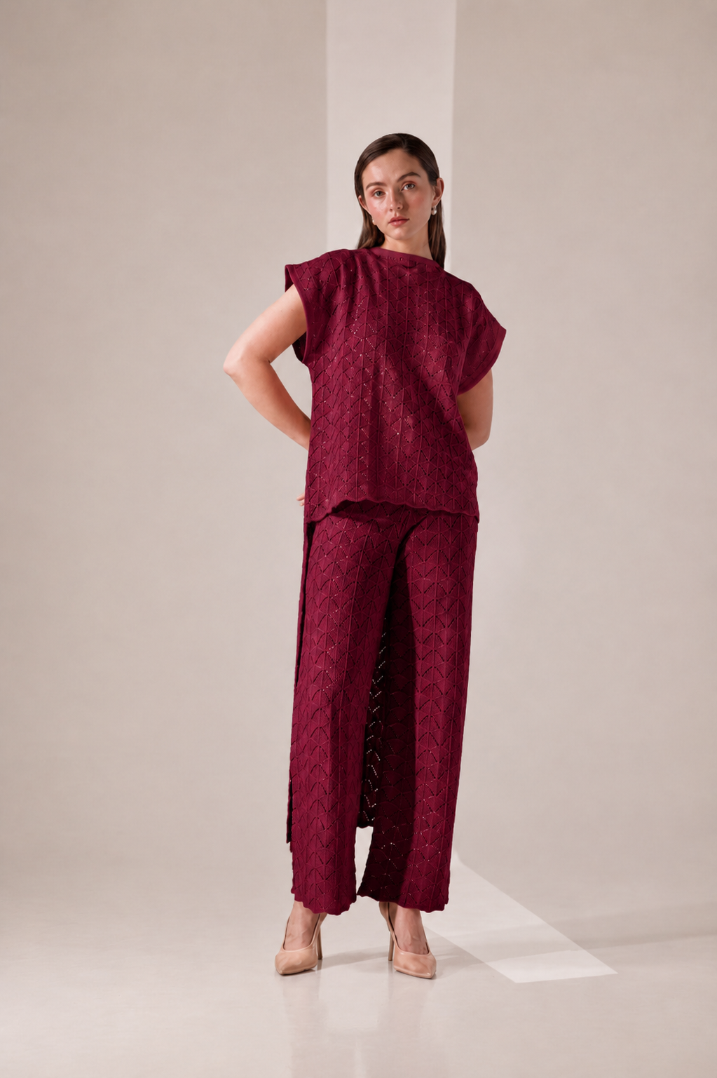 Pantalón Unconventional Burgundy