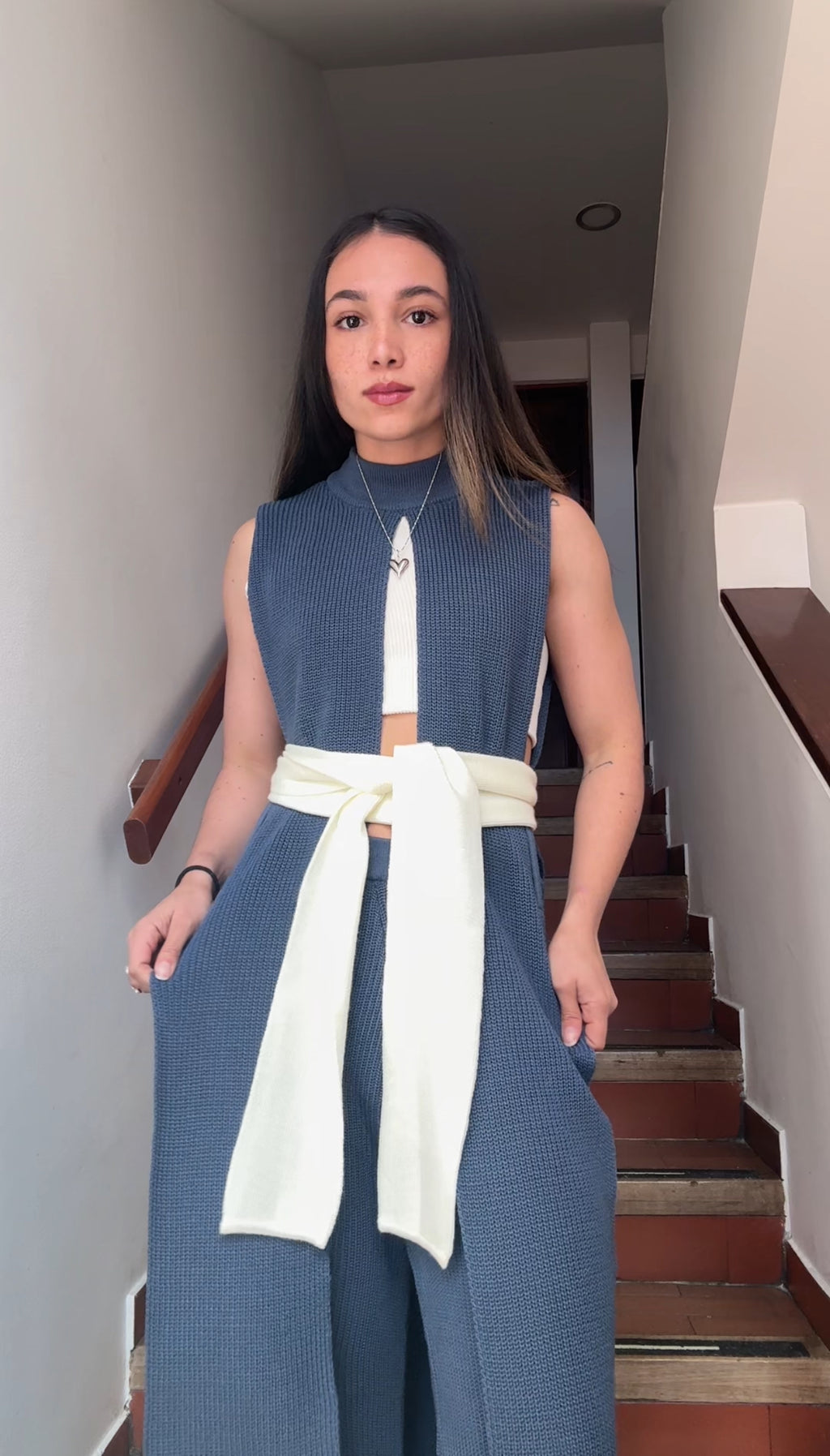 Bold top azul