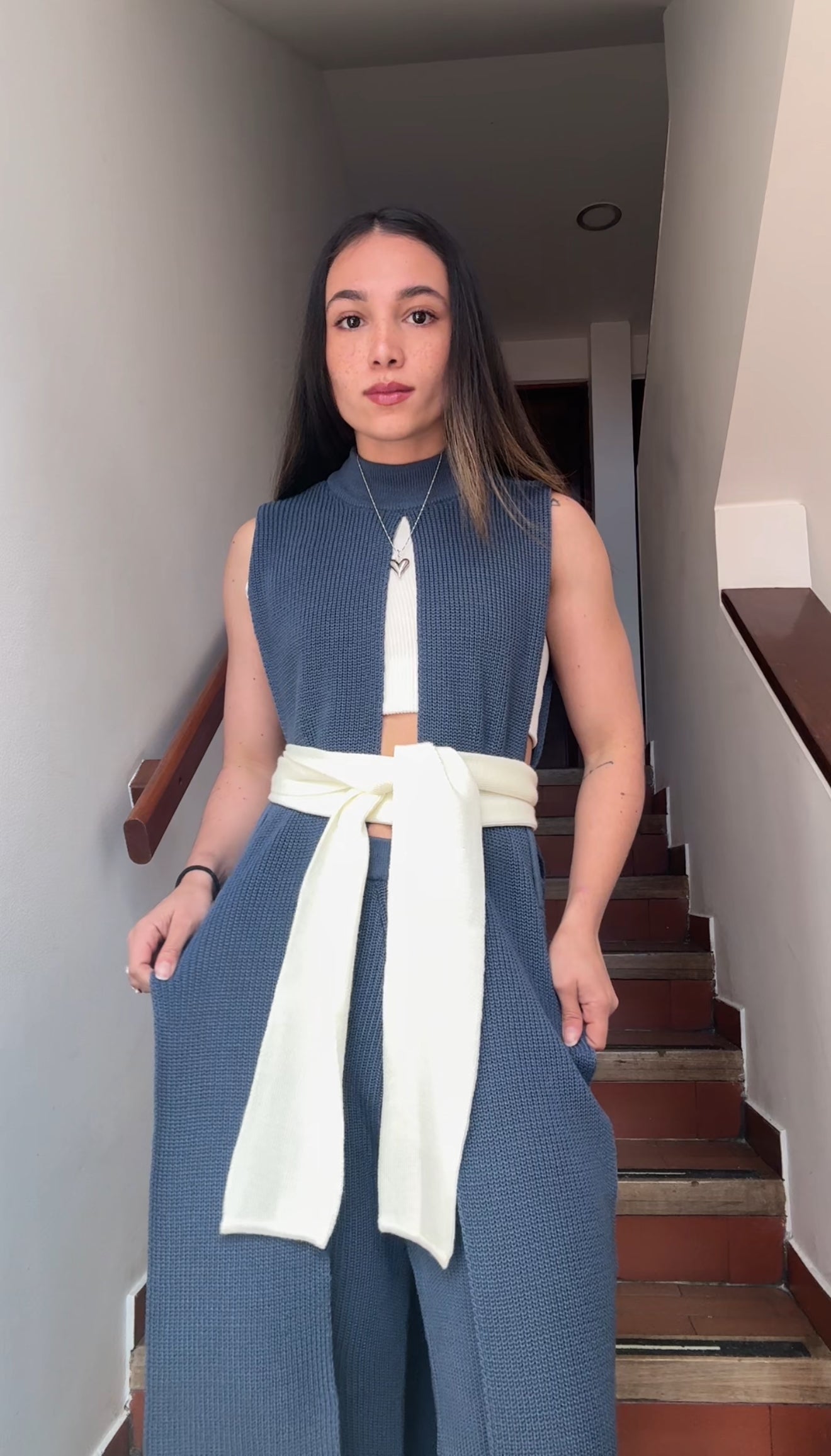 Bold top azul