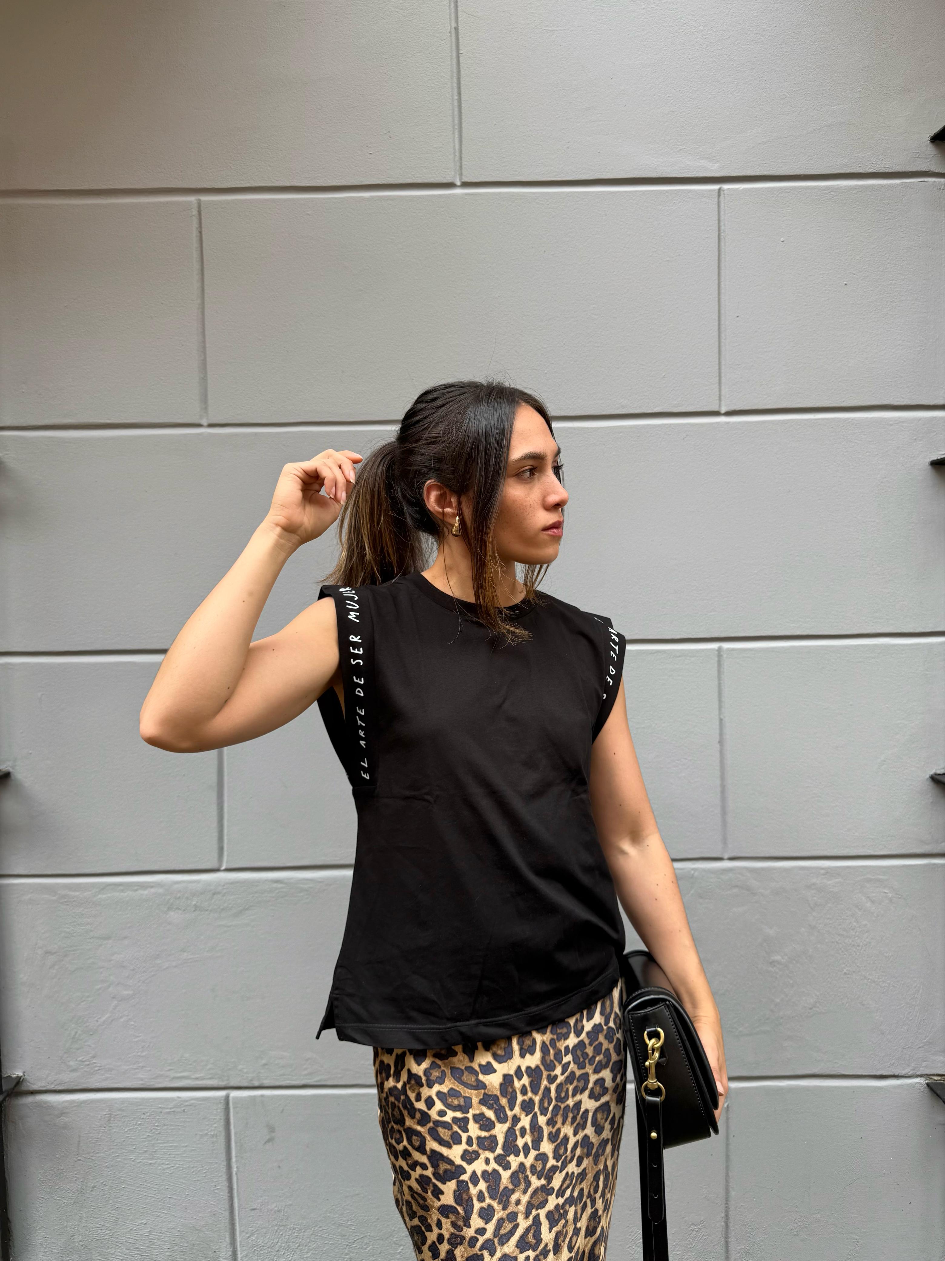 Muscle tee Negra